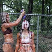 FunFilled Photography: Mallory Gets the Mega-messiest yet with Her Friend Victoria!