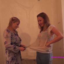 RevSlymsford: Messy Jessie and Annabelle Enjoy Wetlook and Clothes Ripping
