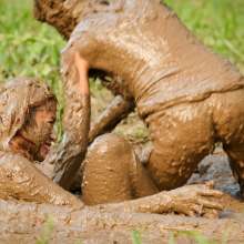 DuncanEdwards: Sam and May on the Mud Pole