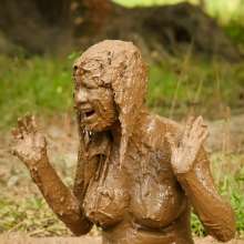 DuncanEdwards: Sam and May on the Mud Pole