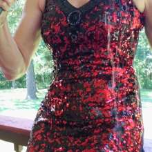 MadelineOasis: Sequined Flapper Dress Soaked on Deck