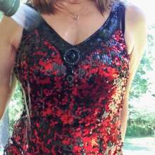 MadelineOasis: Sequined Flapper Dress Soaked on Deck