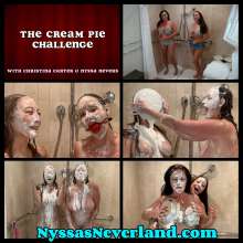 NyssaNevers: "The Cream Pie Challenge" with Christina Carter and Nyssa Nevers