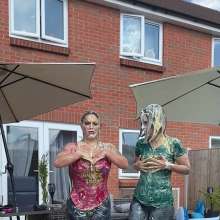 TheGungeZone: Rara and Kinky Leigh's Messy Custard Fun
