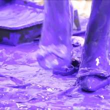 RevSlymsford: Satine's Paint Fun Pt 2:  Lingerie and Nude Paint Fun