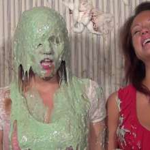 Anglefan: Liz gets slimed, Amy gets pied