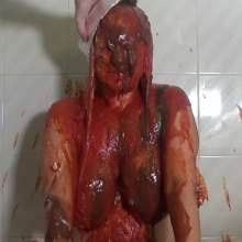 Big_Tits_Gunge: Vicky Totally Splattered In The New 'House of Slop' Pies