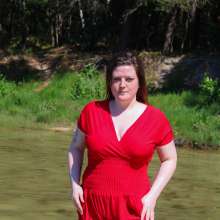 Wamtastic Jessica: Wet Red Jumpsuit