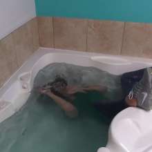 TheGungeZone: Ariel's Hot Tub Fun with Head Dunks