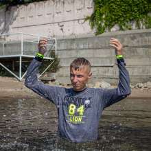 Wet Live Team: Artem Was Happy to Get Wet in Full View!  Nice Wet Look
