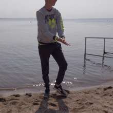 Wet Live Team: Artem Was Happy to Get Wet in Full View!  Nice Wet Look