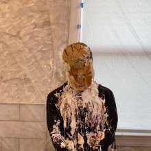 RubberPie: Boy Pied with His Hands Tied