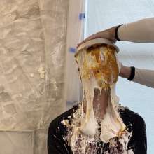 RubberPie: Boy Pied with His Hands Tied