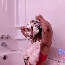 Darla DeVour: Darla Makes Out With Xia Before Syrupy Hair Shampoos and Pie