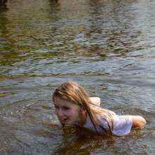 Wet Live Team: Hot Nastya without a Bra in a Translucent T-shirt