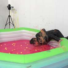 WamtasticUK: James Leather Jacket Dunking for Ducks in Gunge