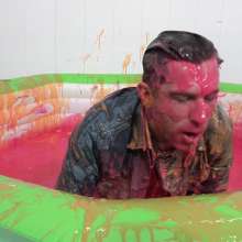 WamtasticUK: James Leather Jacket Dunking for Ducks in Gunge