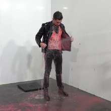 WamtasticUK: James Leather Jacket Dunking for Ducks in Gunge