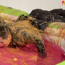 WamtasticUK: James Leather Jacket Dunking for Ducks in Gunge