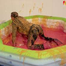 WamtasticUK: James Leather Jacket Dunking for Ducks in Gunge