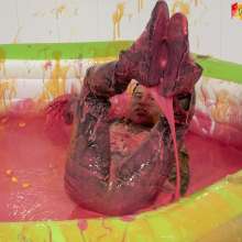 WamtasticUK: James Leather Jacket Dunking for Ducks in Gunge
