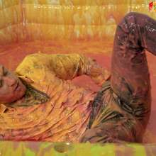 WamtasticUK: James Leather Jacket Dunking for Ducks in Gunge