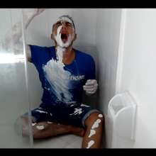 MessyGuys: Jeff Takes a Paint Shower Wearing His Clothes