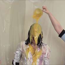 RevSlymsford: Liz Rainbow Visits The Messy Office and Is Trashed