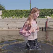 Wet Live Team: Nastya's Gorgeous Public Wetting Was Very Hot