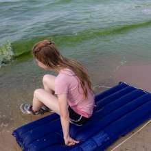 Wet Live Team: Nastya Wet Fun on an Inflatable Mattress in Public, No Bra