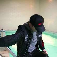 vstyle83: Pool Time in Alpha Industries Bomber Jacket