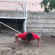 Wet Live Team: Ruslan Goes in for Sports and Gets Wet in UnderArmor Lycra