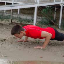 Wet Live Team: Ruslan Goes in for Sports and Gets Wet in UnderArmor Lycra