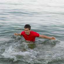 Wet Live Team: Ruslan Goes in for Sports and Gets Wet in UnderArmor Lycra