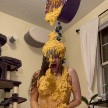 Slimed Models: Kaitlin Strips and Gets a Chunky Slime