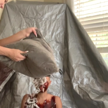 Slimed Models: Mint Gets Tar and Feathered... Available on Patreon!