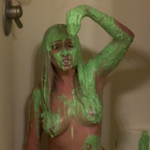 Slimed Models: Dani Gets Green Slimed Naked