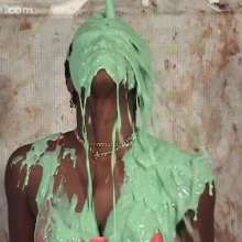Anglefan: Gena gets the gross chunky green slime!