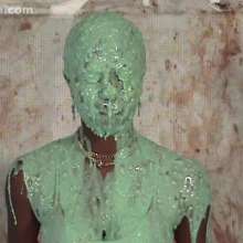 Anglefan: Gena gets the gross chunky green slime!