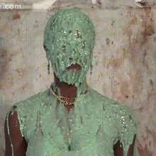 Anglefan: Gena gets the gross chunky green slime!
