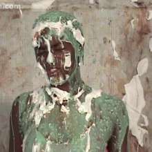 Anglefan: Gena gets the gross chunky green slime!