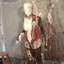 Anglefan: Gena gets the gross chunky green slime!