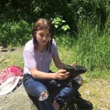 Wet_look_elena: Vika Boots Jeans and T-shirt in River