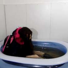 Wetlook Doll: Wet School Clothes