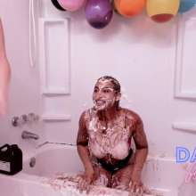 Darla DeVour: Xia Gets Trashed with Mystery Mess Balloons