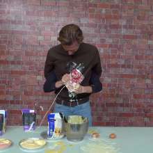 WamtasticUK: Adam and James Messy Cookery Lesson and Pie Fight