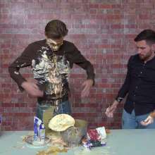 WamtasticUK: Adam and James Messy Cookery Lesson and Pie Fight