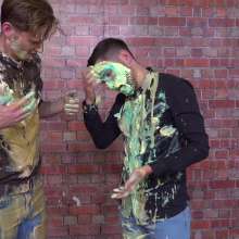WamtasticUK: Adam and James Messy Cookery Lesson and Pie Fight