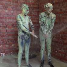 WamtasticUK: Adam and James Messy Cookery Lesson and Pie Fight