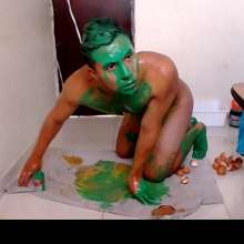 MessyGuys: Asian/latino Jeff: Eggs + Baked Beans + Green Slime